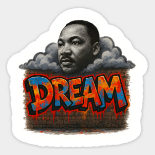 Martin Luther King Jr: Dream Graffiti Style Magnet