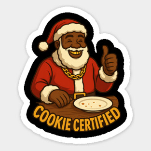 Cookie Certified - Black Santa Magnet