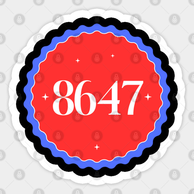 8647 Sticker by Creatifly Graphic Tees