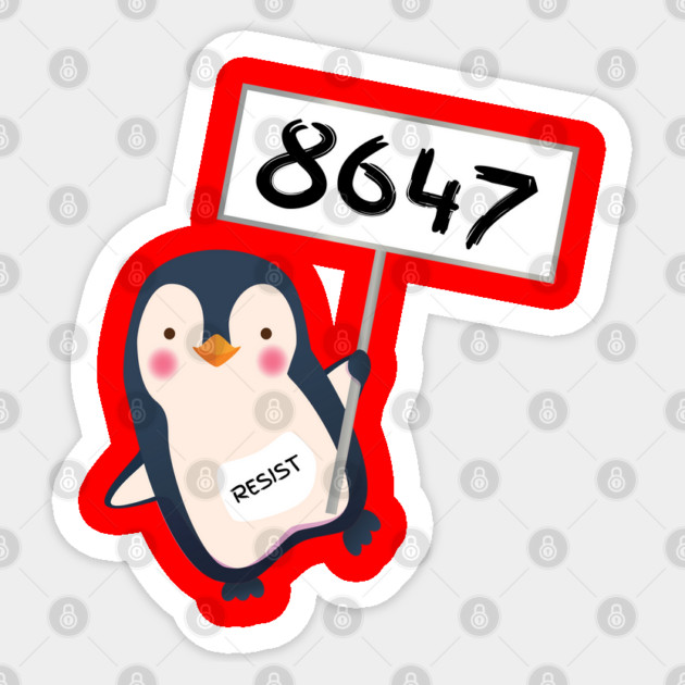 8647 Sticker by Creatifly Graphic Tees