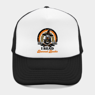 I Read Banned Books Reading Rainbow Bookworm Witch Hat