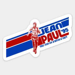 Jean Paul Marathon Running Stripe - Seinfeld Sticker