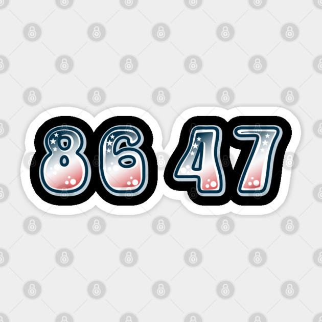 8647 Sticker by Creatifly Graphic Tees