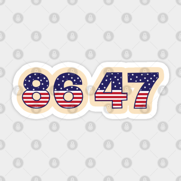 8647 Sticker by Creatifly Graphic Tees
