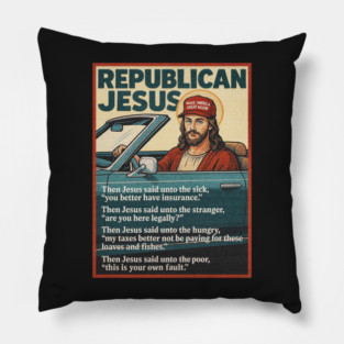 Republican Jesus Pillow