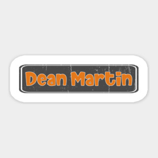 dean martin /// plate style Sticker
