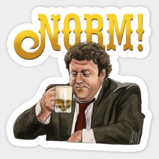 Cheers: NORM! Sticker