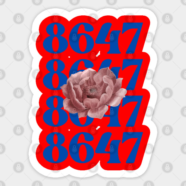 8647 Sticker by Creatifly Graphic Tees