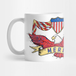 4th of July Bald Eagle Merica Mug