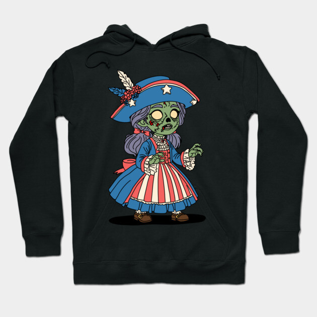 4th of July Zombie Hoodie by H. R. Sinclair