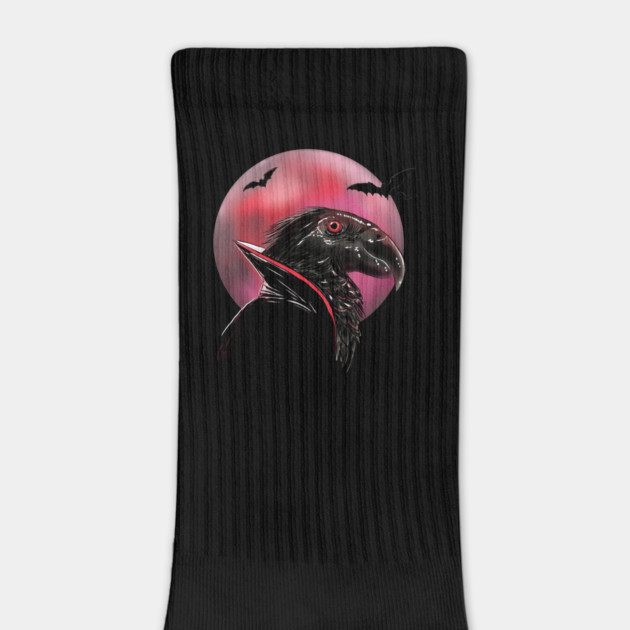 Dracula Parrot Blood Moon Illustration by H. R. Sinclair