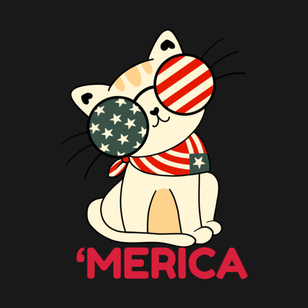 4th Of July Cat Merica by The WYLD Tribe
