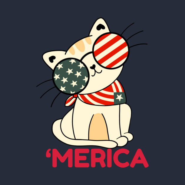 4th Of July Cat Merica by The WYLD Tribe