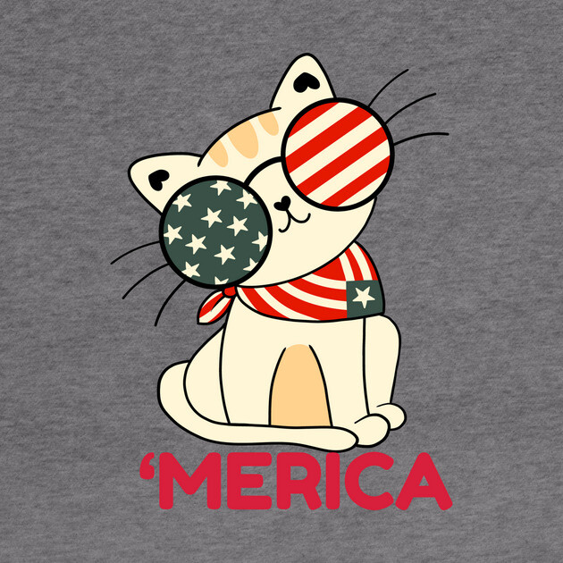 4th Of July Cat Merica by The WYLD Tribe
