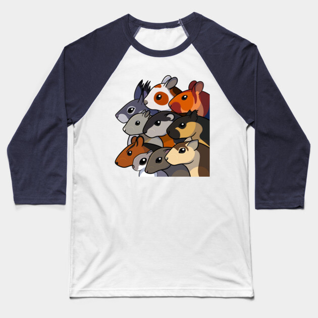 So Many Squirrels Baseball T-Shirt by DeguArts