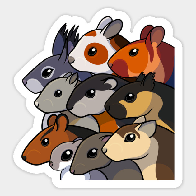 So Many Squirrels Magnet by DeguArts