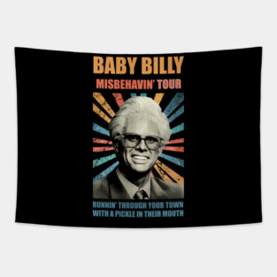 Baby Billy Retro Quotes Tapestry