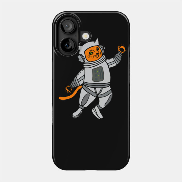Cat in Space Astronaut Cats Phone Case by logiamerch