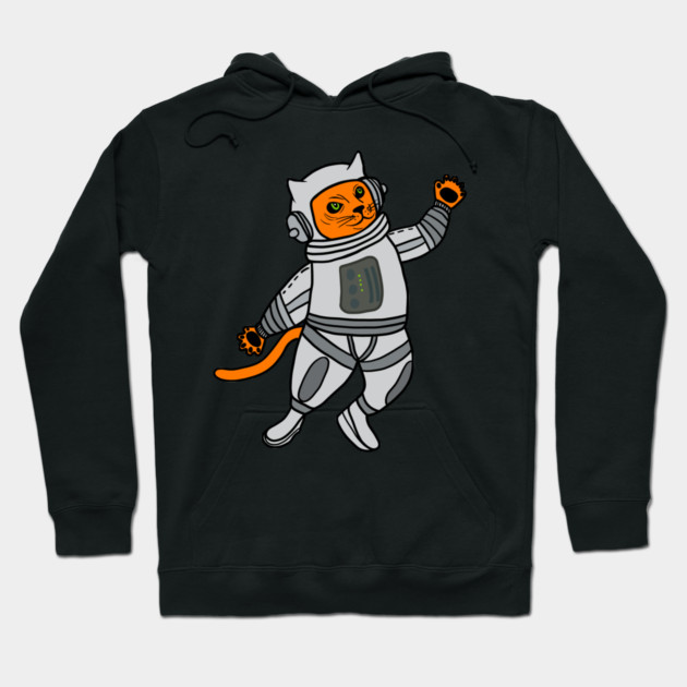 Cat in Space Astronaut Cats Hoodie by logiamerch