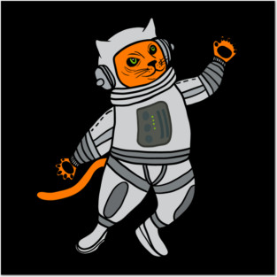 Cat in Space Astronaut Cats Posters and Art