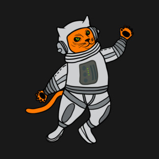 Cat in Space Astronaut Cats T-Shirt