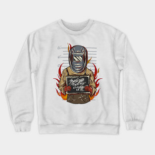 mr bad guy welder Crewneck Sweatshirt