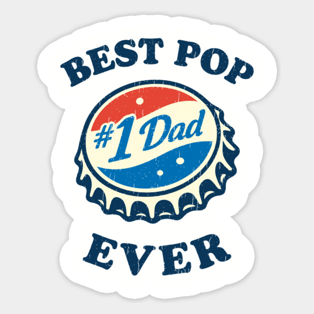 Best Pop Ever Retro Dad Father's Day Pun Parody Magnet by Anticorporati