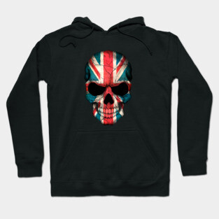 British Flag Skull Hoodie