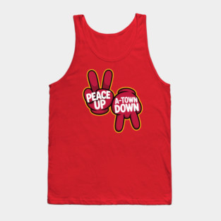 Atlanta Braves Peace Up A-Town Down Tank Top