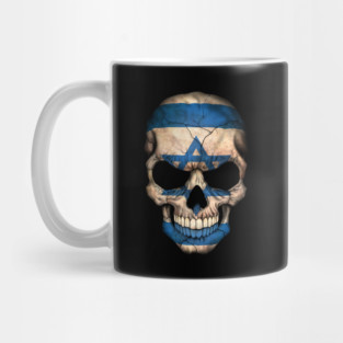 Israeli Flag Skull Mug