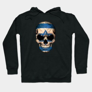 Israeli Flag Skull Hoodie
