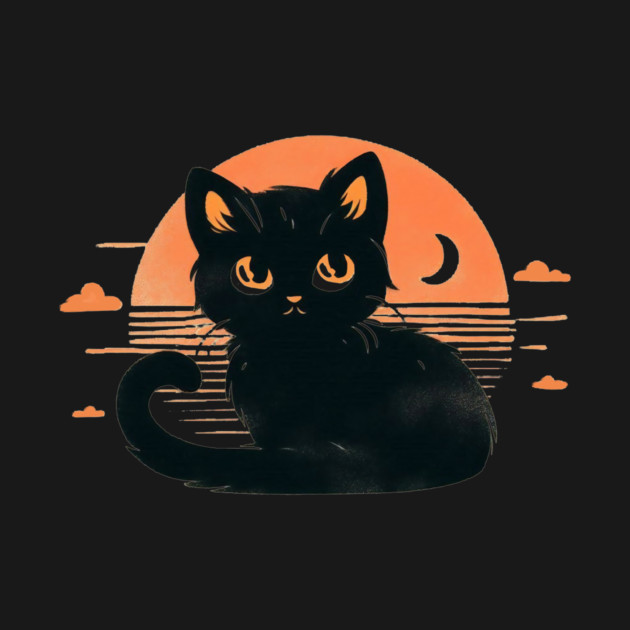 Black Cat Sunset by CreativeSage