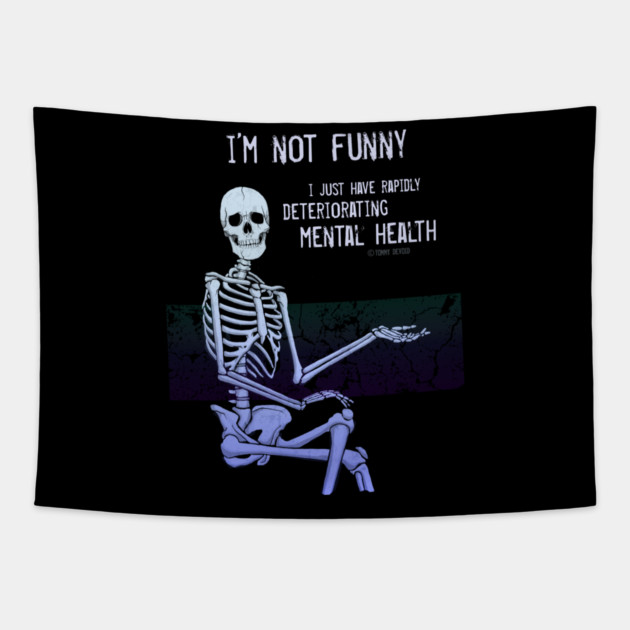 The Old Downward Spiral Tapestry by Tommy Devoid