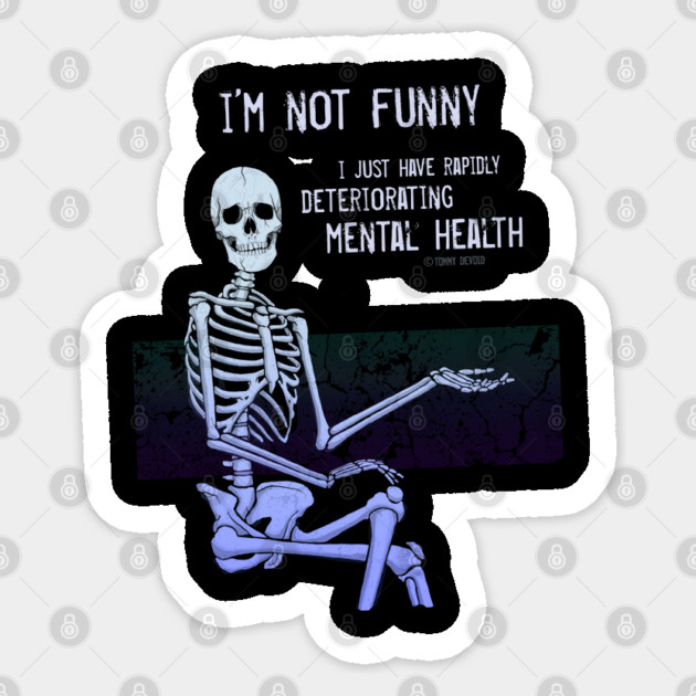 The Old Downward Spiral Sticker by Tommy Devoid