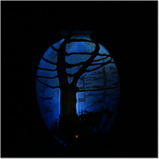 Satava Glass Vase Interior Lit Posters and Art