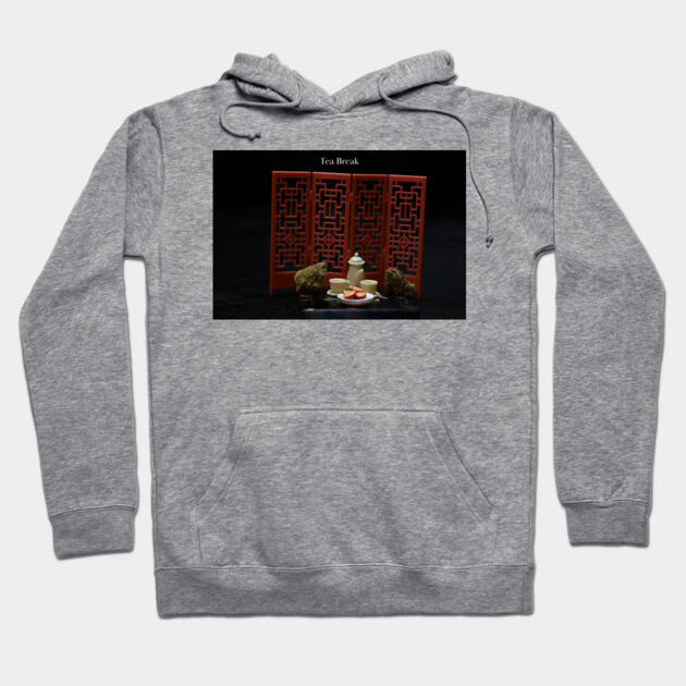 Tea Break with Banjo Pot - Weed Design Hoodie by MrGreenGenes420