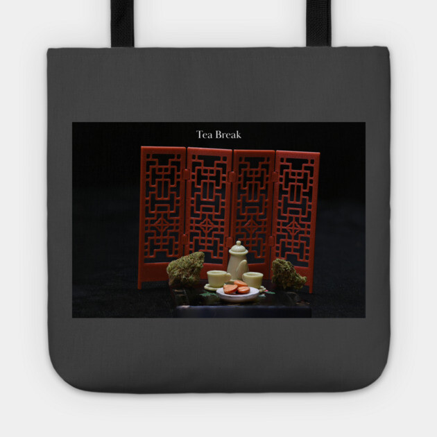Tea Break with Banjo Pot - Weed Design Tote by MrGreenGenes420