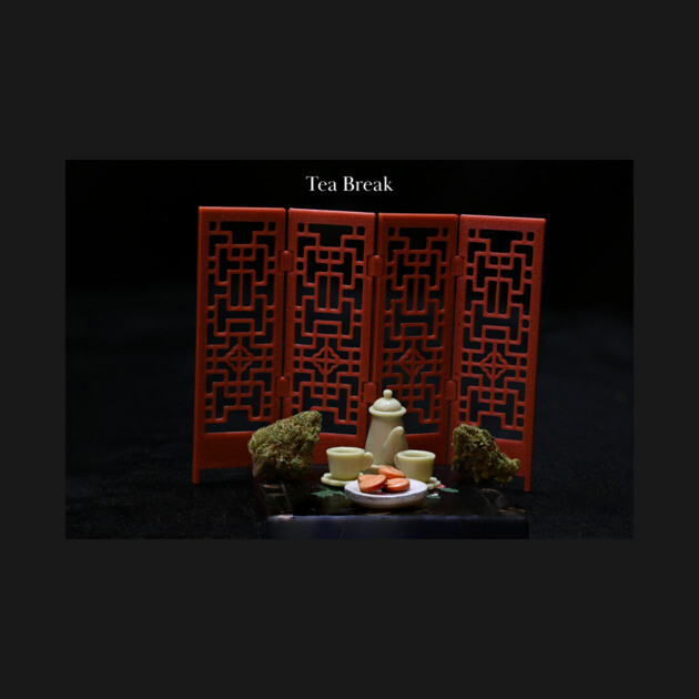 Tea Break with Banjo Pot - Weed Design by MrGreenGenes420