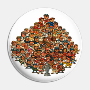 Indianpolis 500 Winner Caricatures Pin