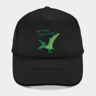 Jurassic Sky King Pterodactyl Art – Retro Dinosaur Graphic Print Hat