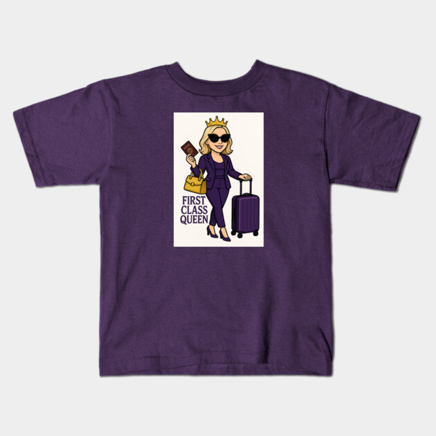 FirstClassQueen Kids T-Shirt by FirstClassQueen