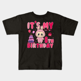 labubu its my 8th birthday Girls Kids Kids T-Shirt