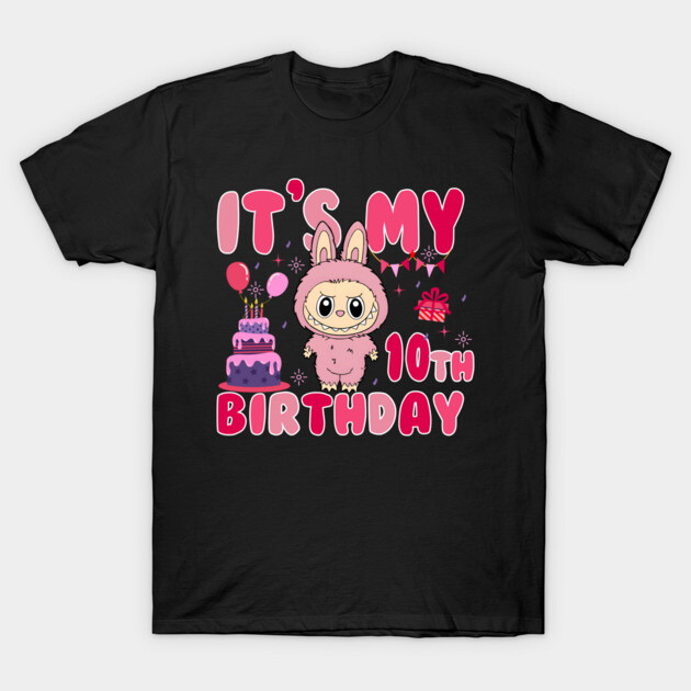labubu its my 10th birthday Girls Kids Labubu Its My 10th - Main Image