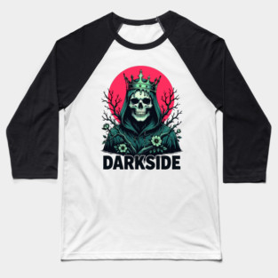 Horned Skull Darkside Baseball T-Shirt