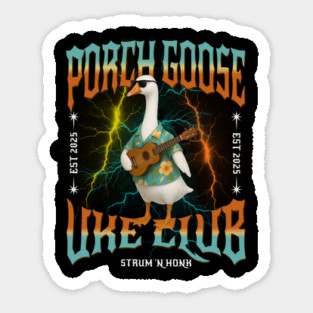 Porch Goose Uke Club, Strum 'n Honk, funny goose Magnet
