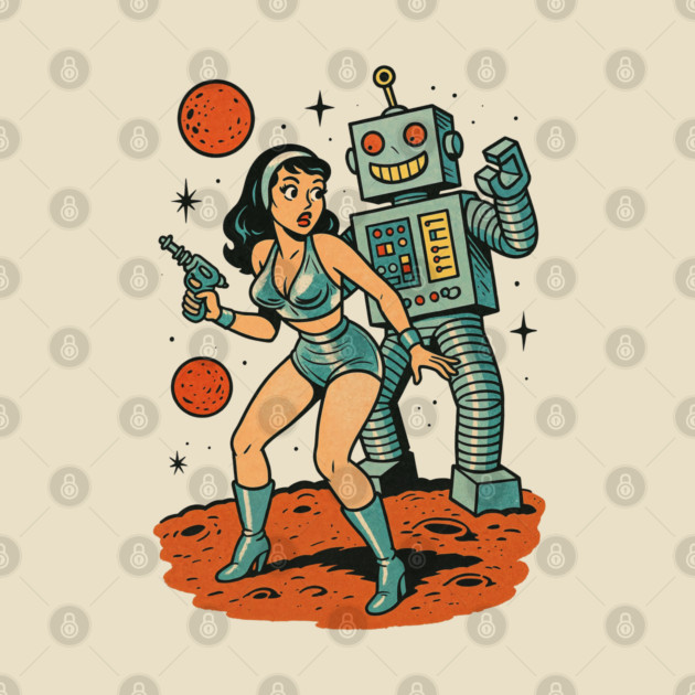 Mars Needs Women – Retro Sci-Fi Pin-Up and Robot Space Adventure