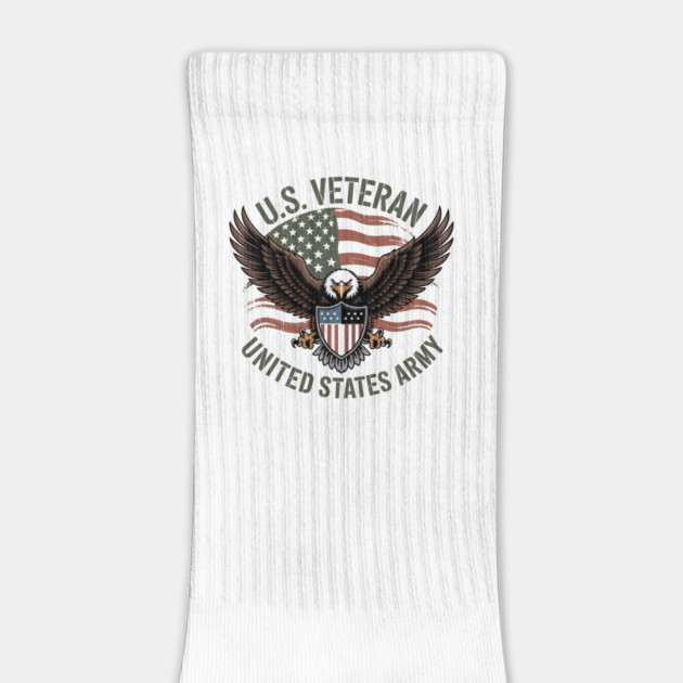Proud American Veteran T-Shirt by JessArty