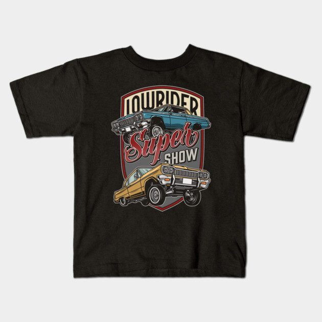 Lowrider Super Show Kids T-Shirt by Timeless Chaos