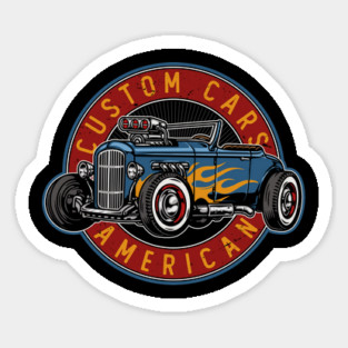 Hot Rod American Custom Sticker