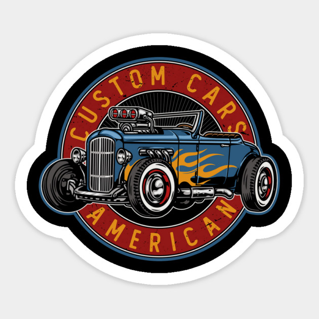 Hot Rod American Custom Magnet by Timeless Chaos